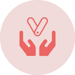 Hands holding the Vagaro logo