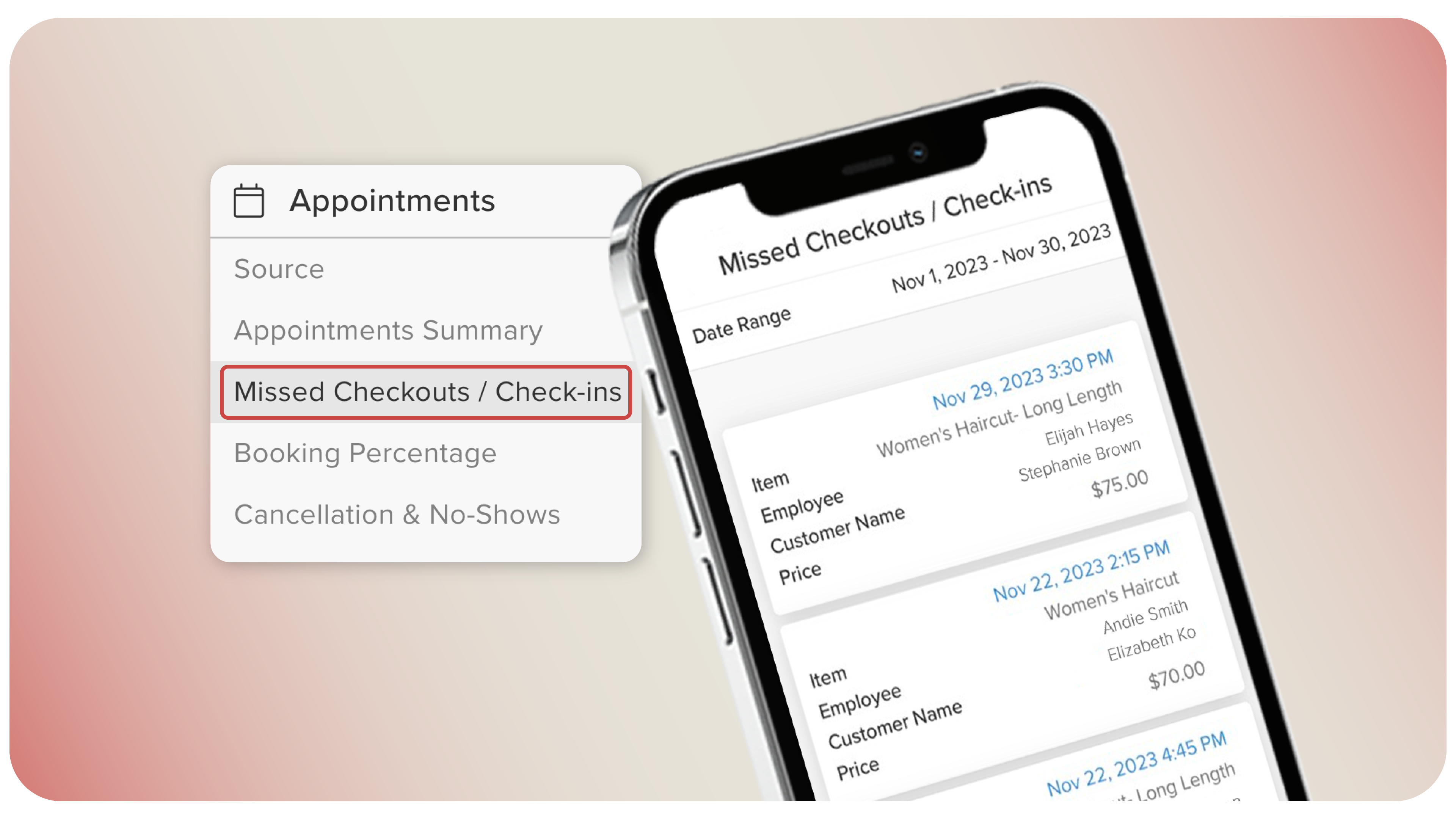 The New Missed Checkouts and Check-ins Report