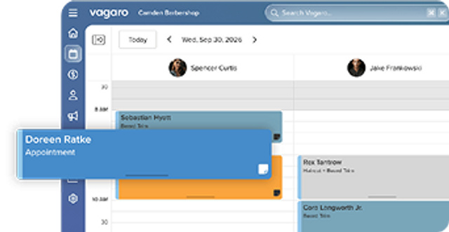 Vagaro dashboard