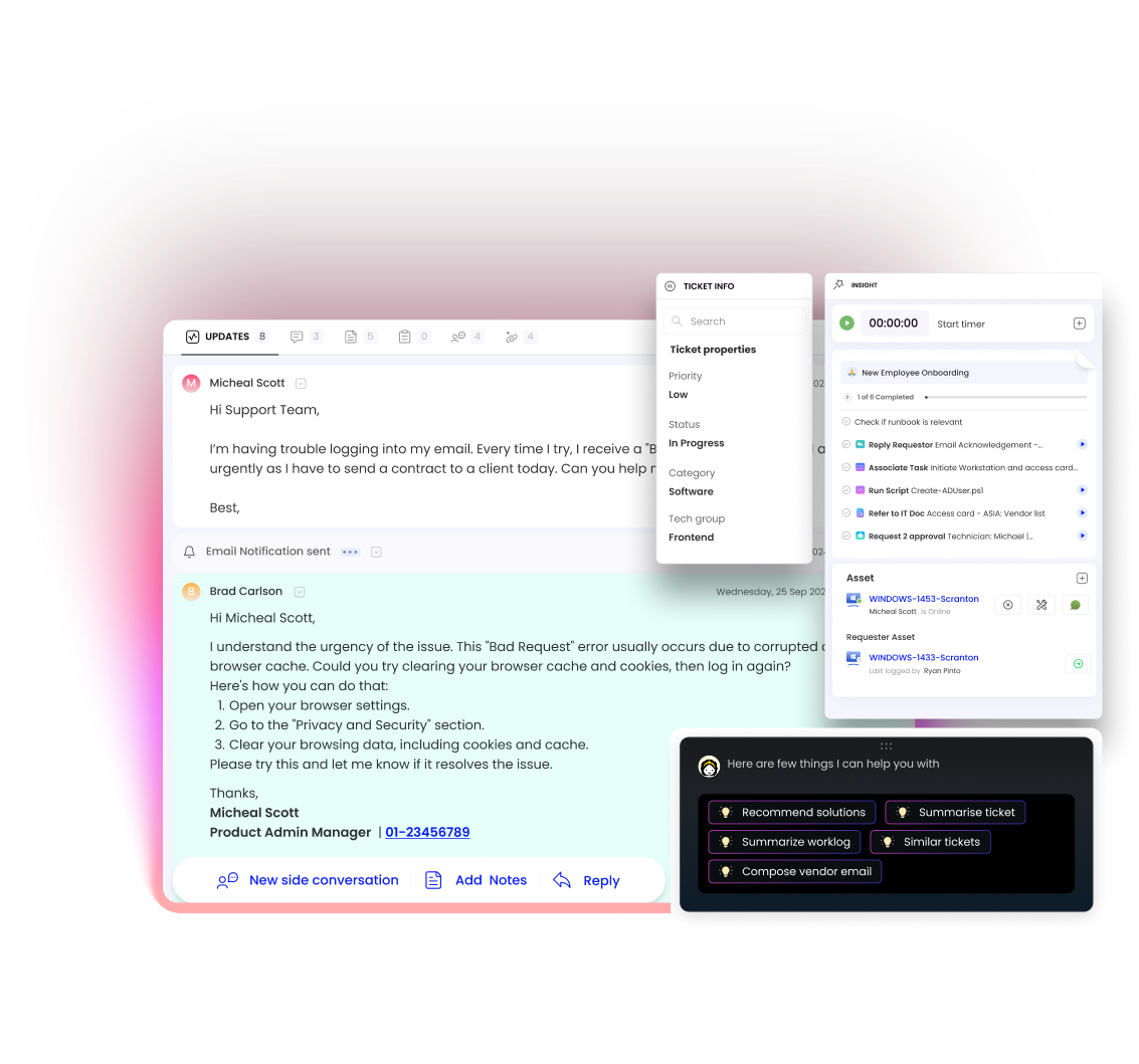 SuperOps product screenshot