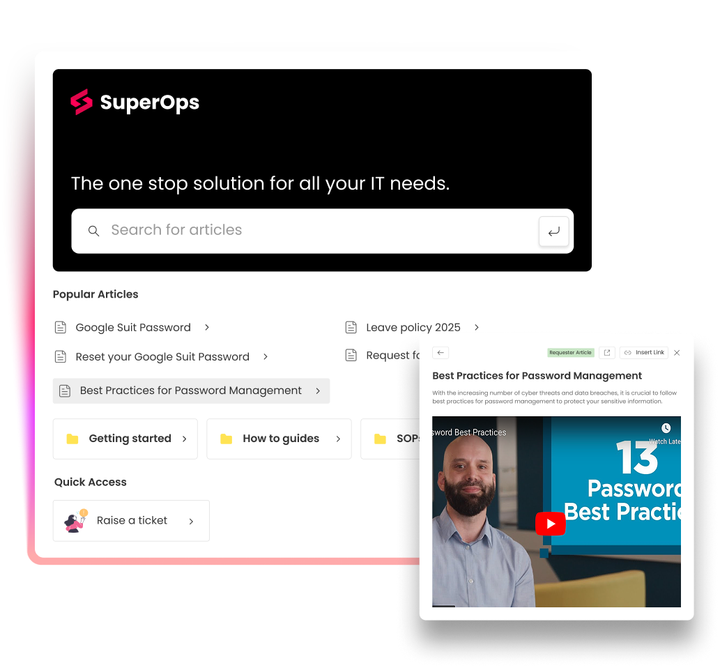 SuperOps product screenshot
