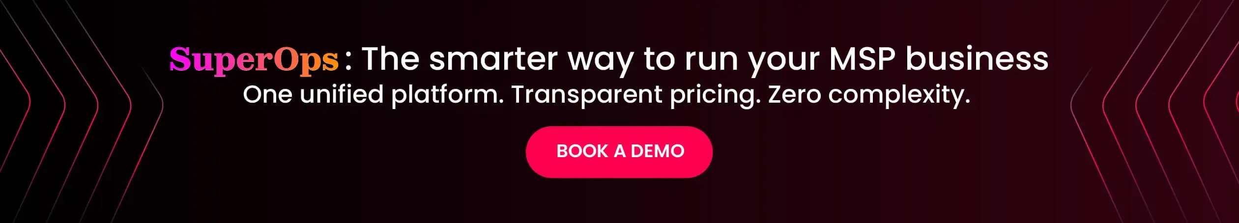 Experience pricing clarity with SuperOps