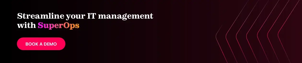 Book a demo with SuperOps to future-proof your IT management