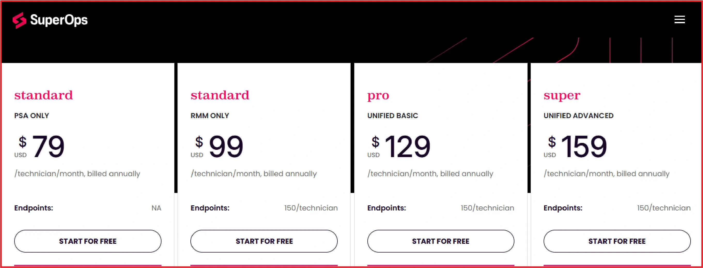 superops pricing page