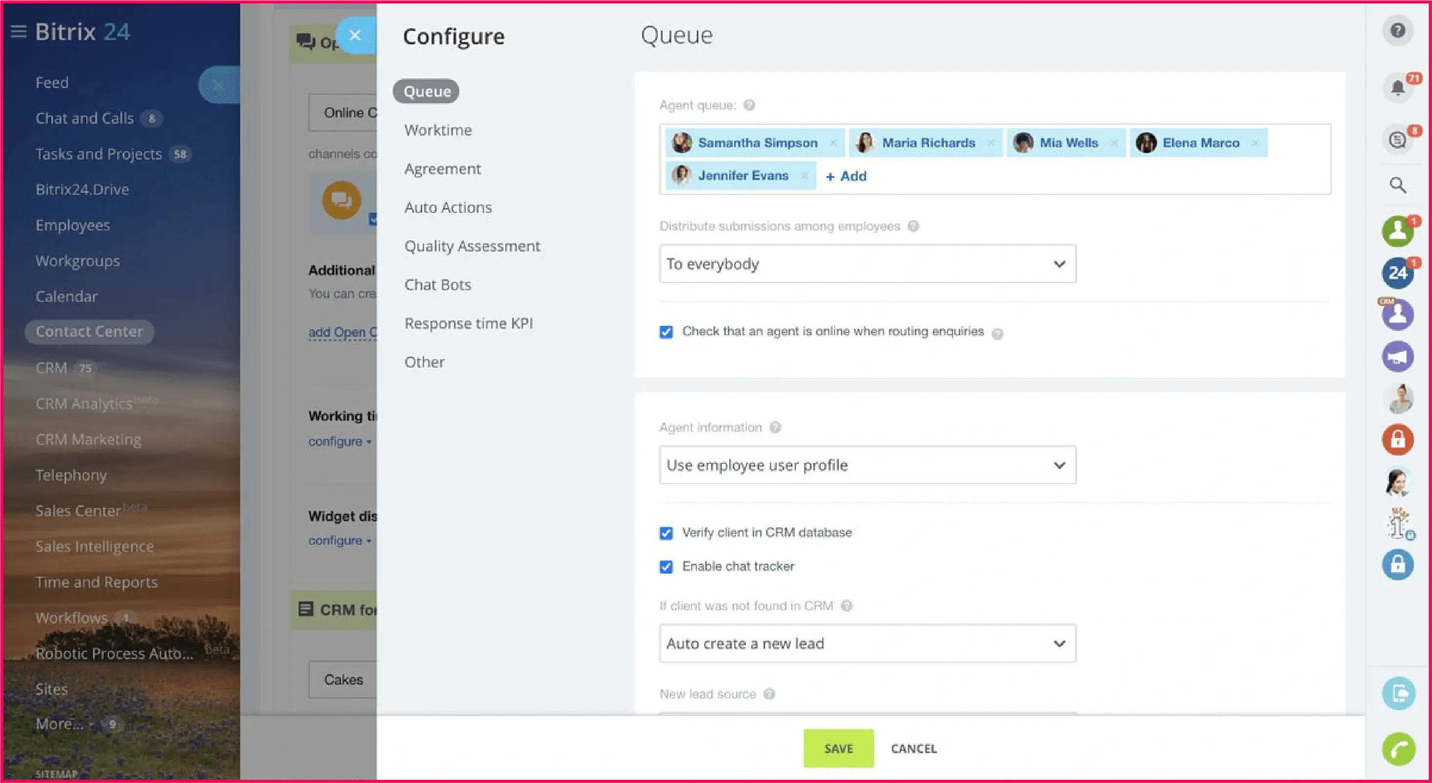 Bitrix24 IT ticketing system