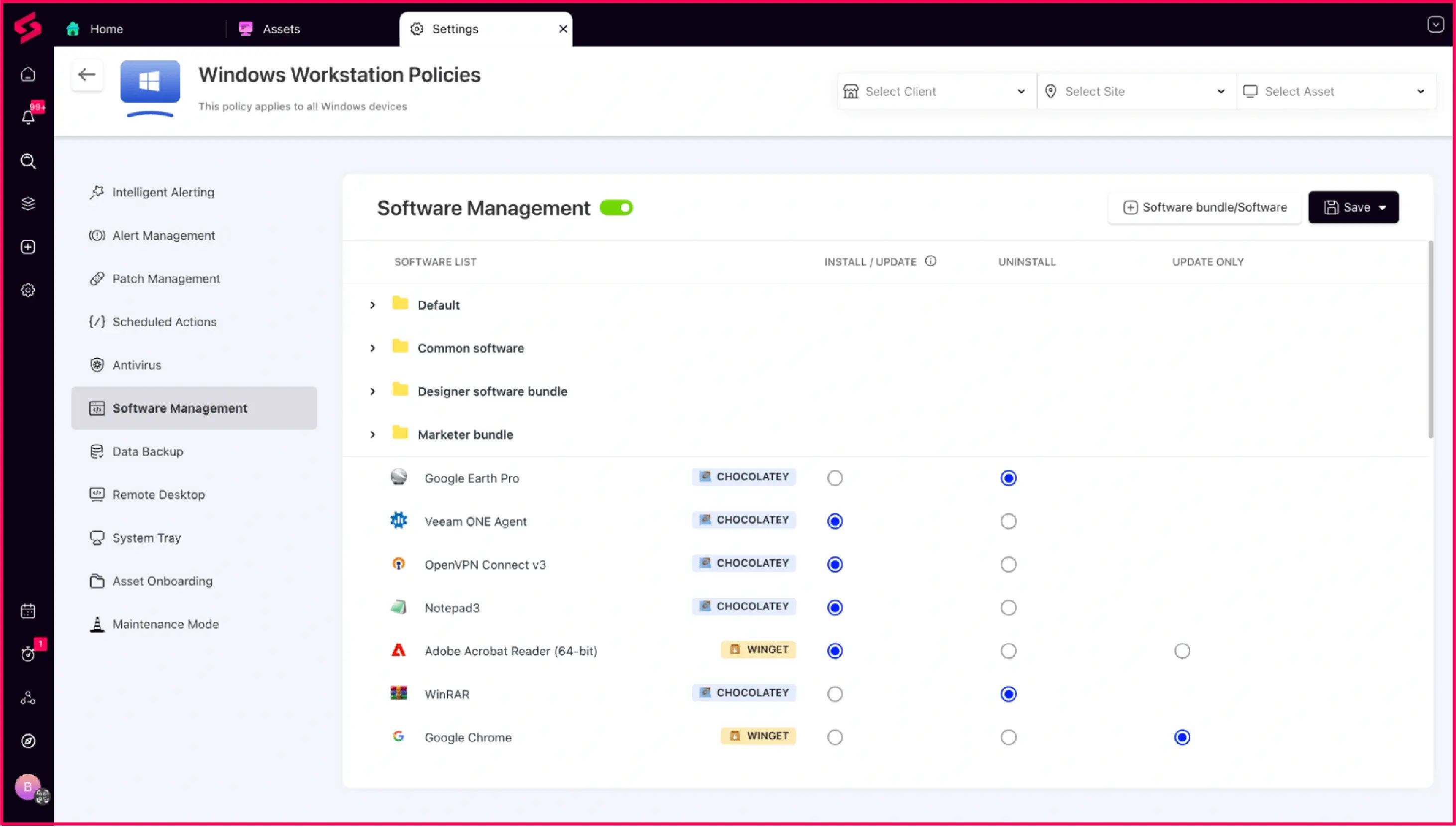 Multi-repository software management with SuperOps