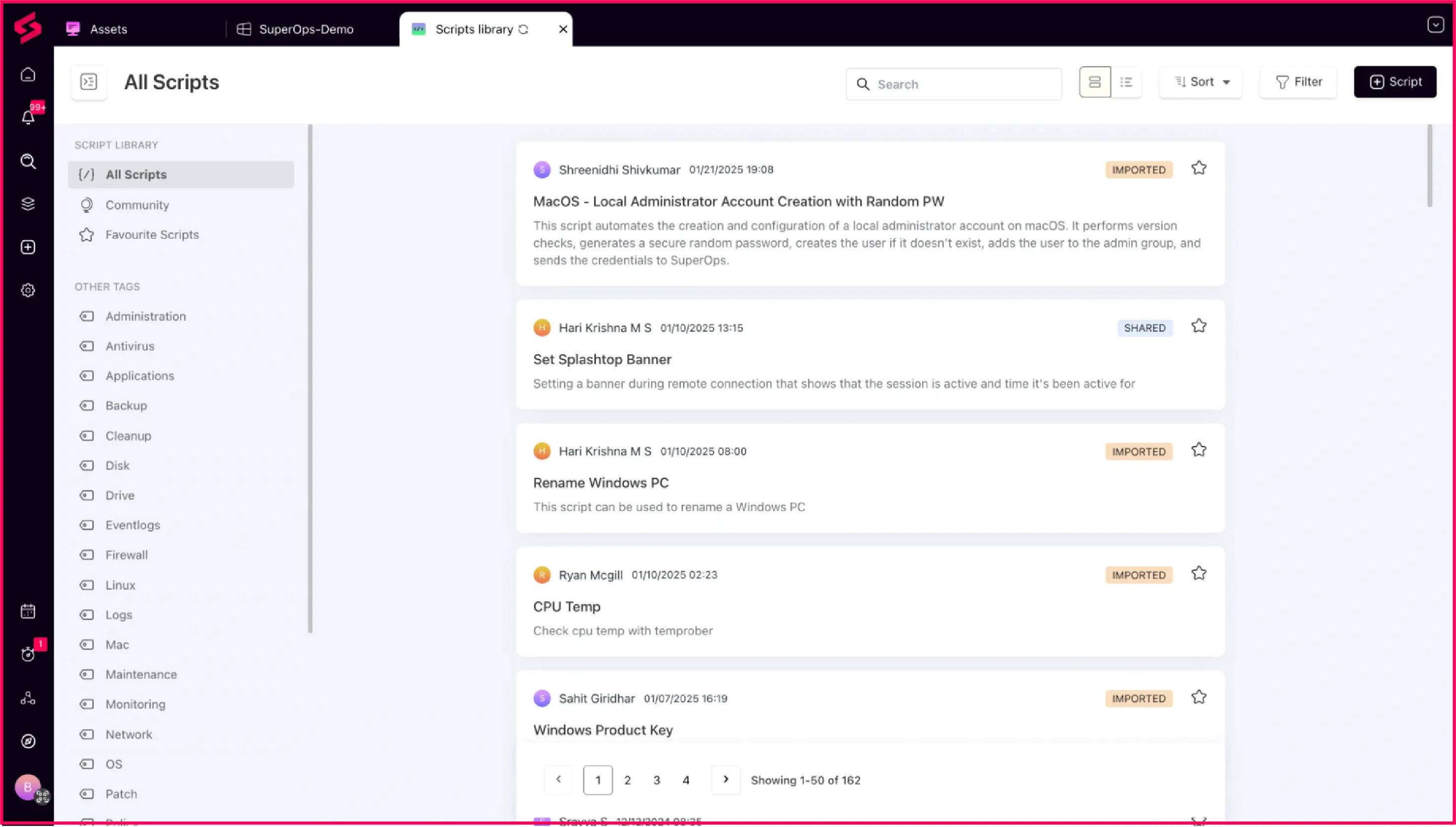 Community-powered scripting with SuperOps
