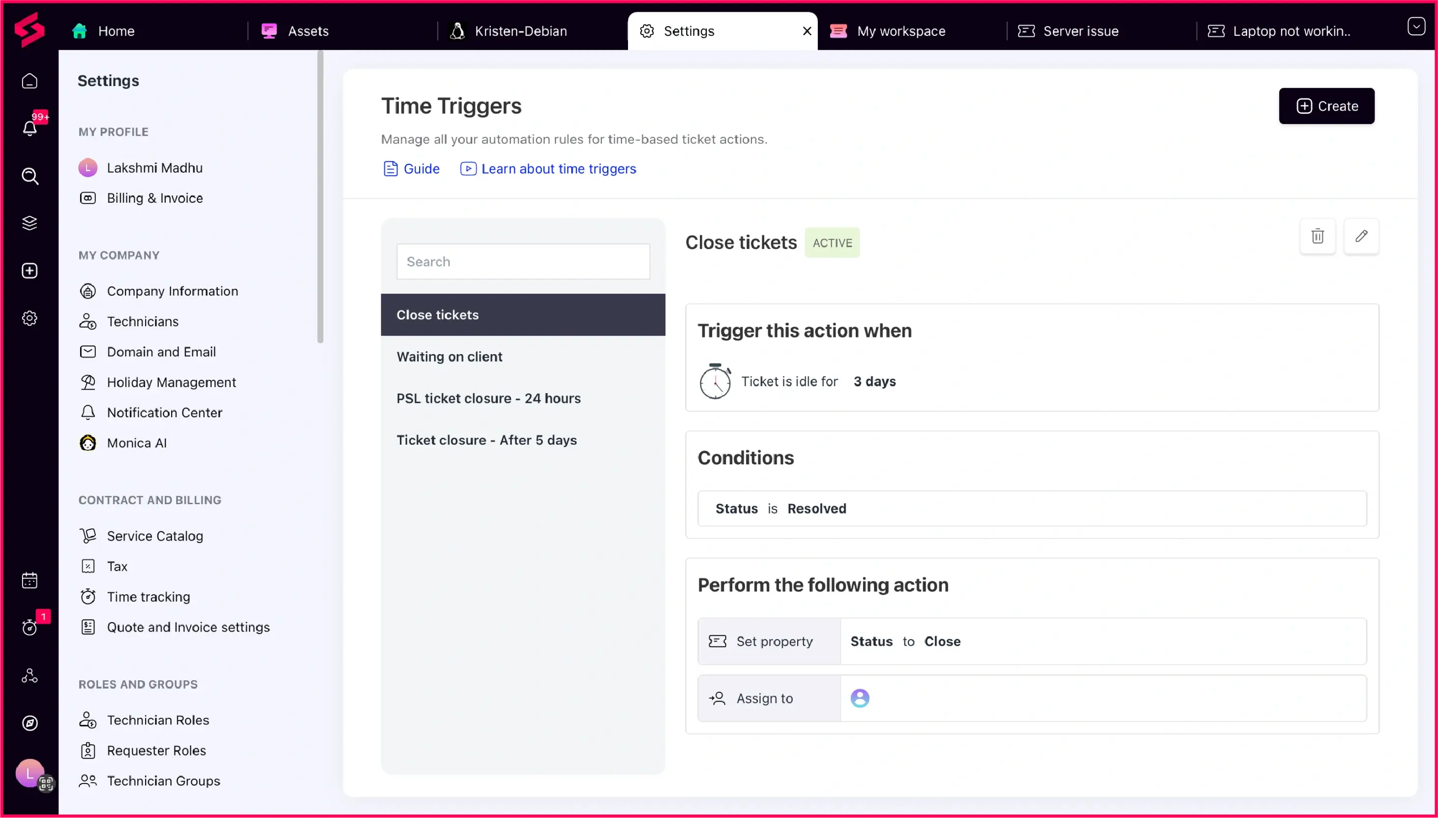 Automate routine workflows with SuperOps