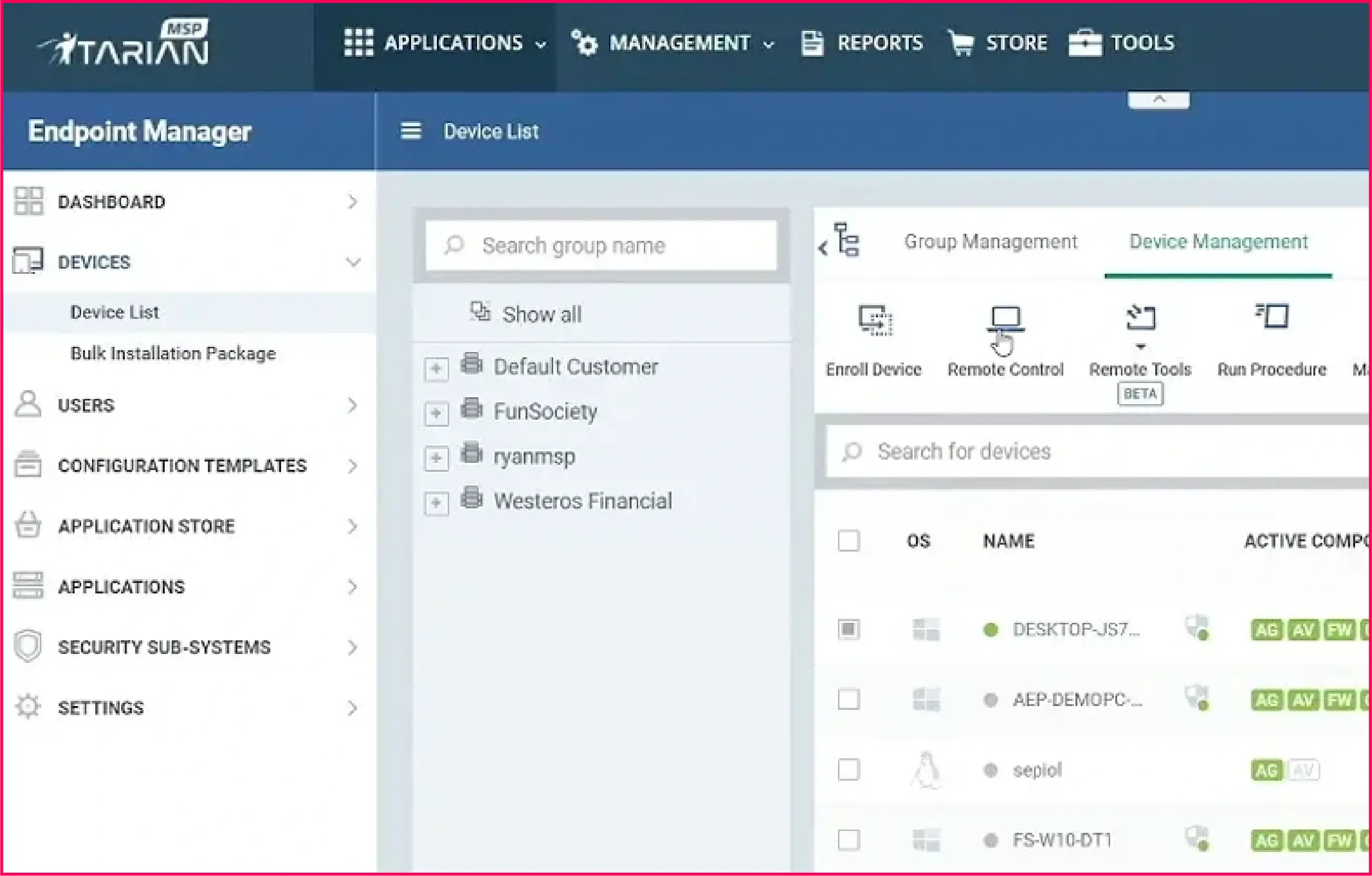 Itarian IT ticketing system
