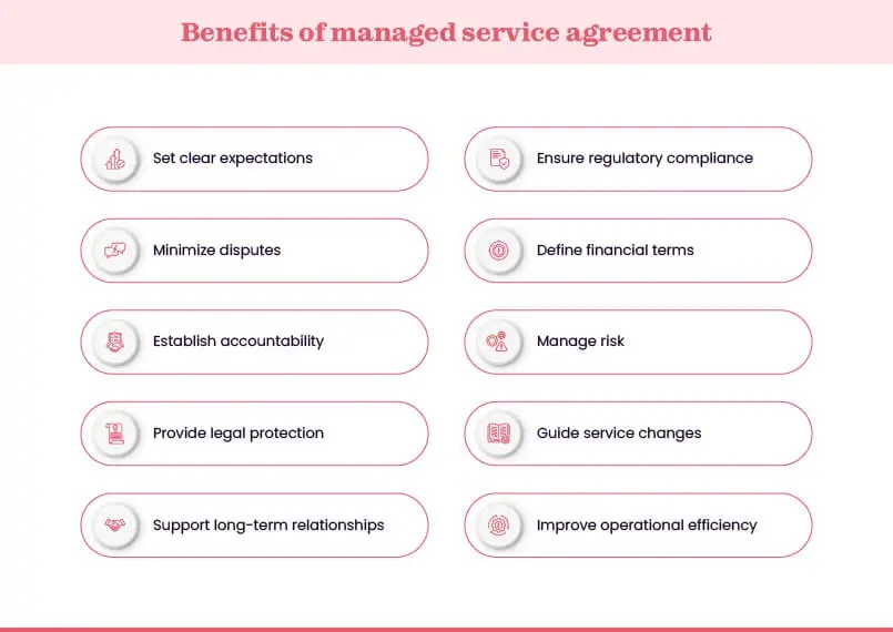 Benefits of managed service agreements