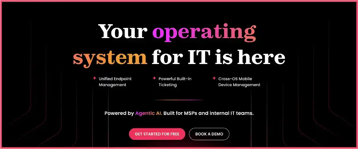 SuperOps as a Unified Endpoint Management platform