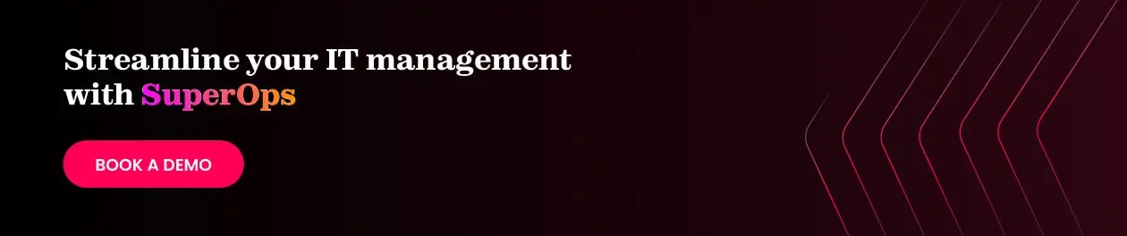 Book a demo with SuperOps to future-proof your IT management