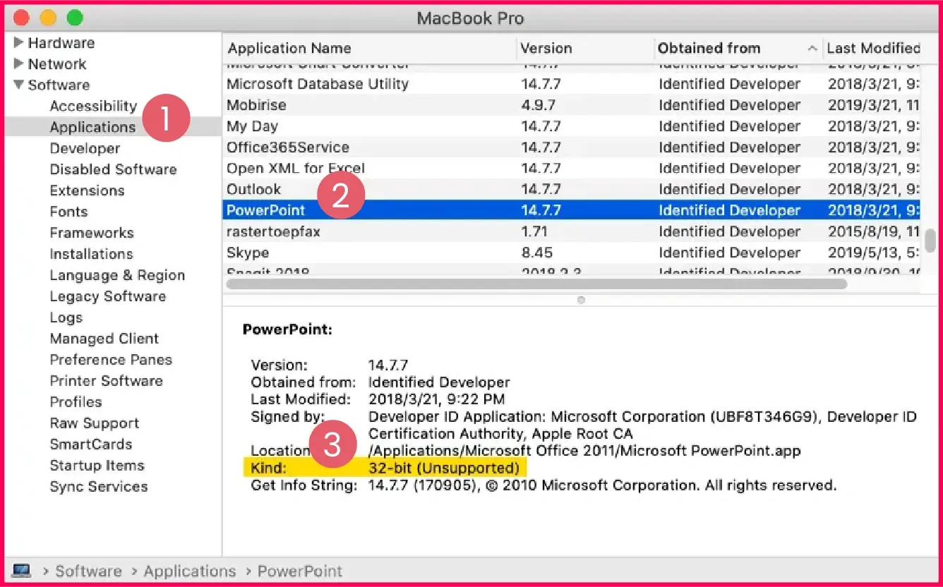 Checking if computer is 32-bit or 64-bit on macOS