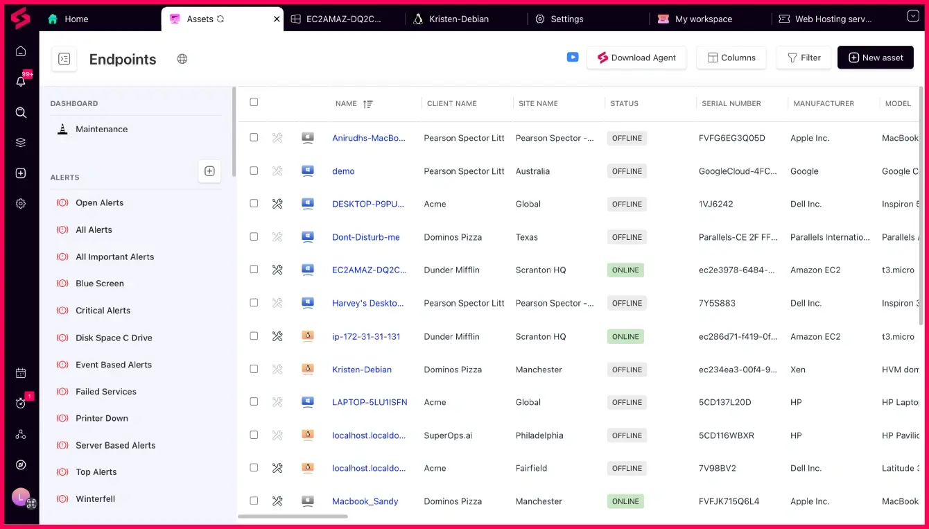 SuperOps as desktop management software