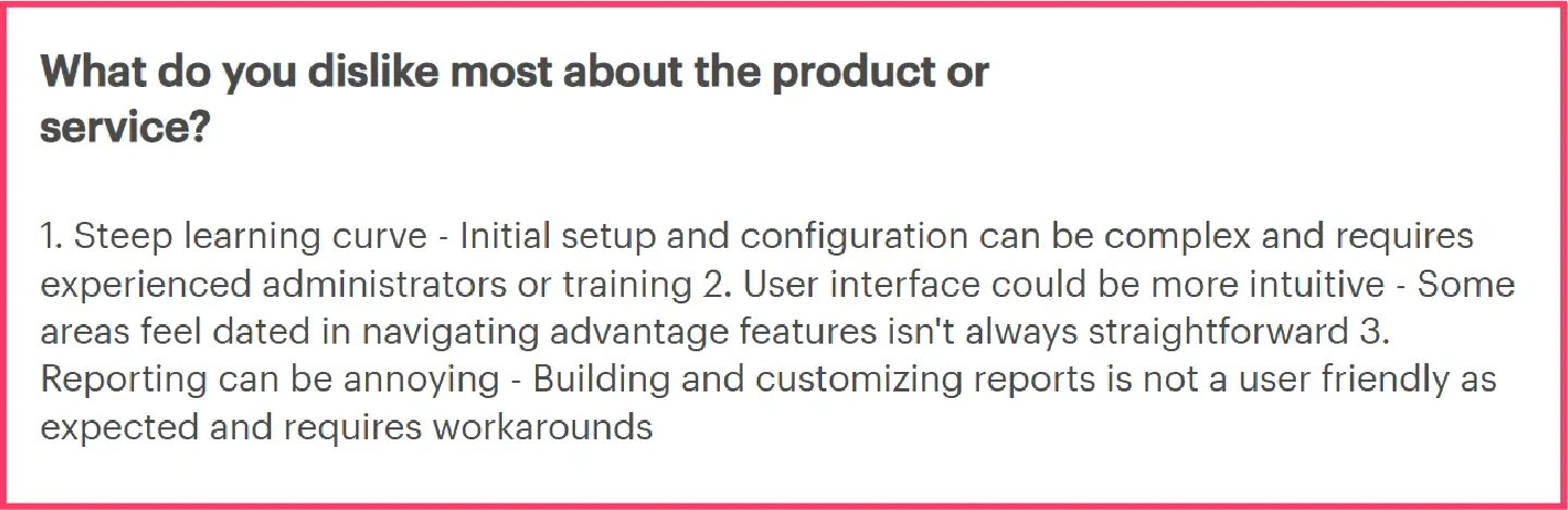 Gartner review on long setup