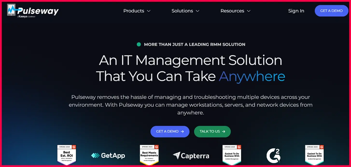 Pulseway mobile-first RMM for remote IT teams