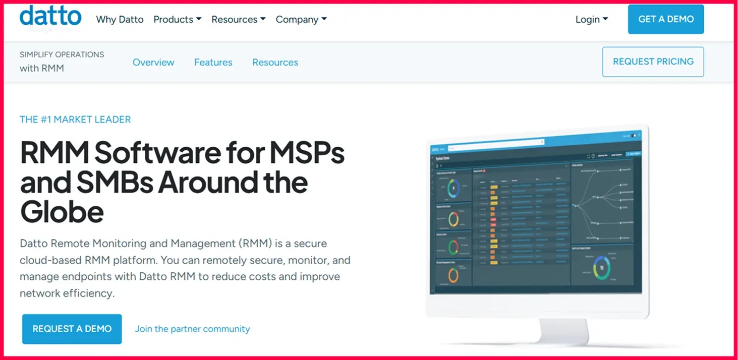 Datto RMM cloud-based endpoint monitoring for MSPs