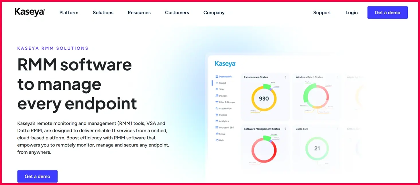 Kaseya VSA RMM within the Kaseya IT Complete ecosystem
