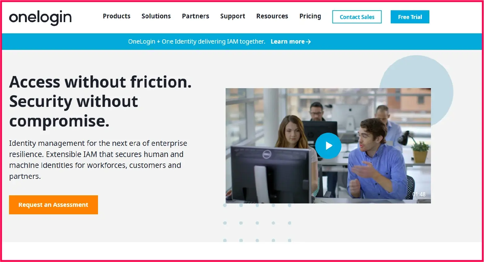 OneLogin SSO and MFA authentication platform