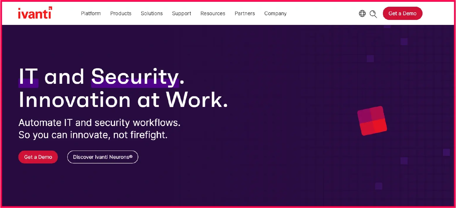 Ivanti Neurons UEM AI-powered endpoint automation platform