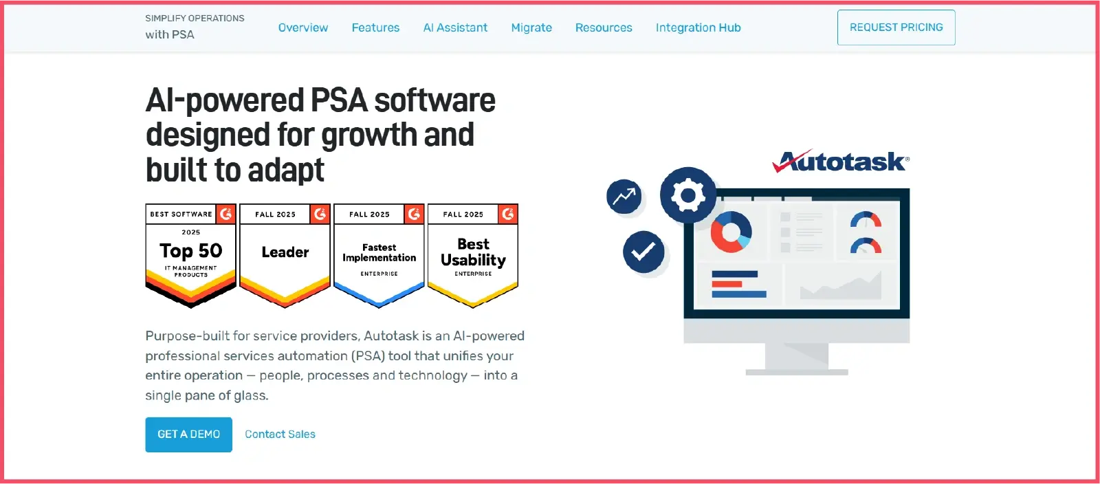 Autotask PSA software by Datto