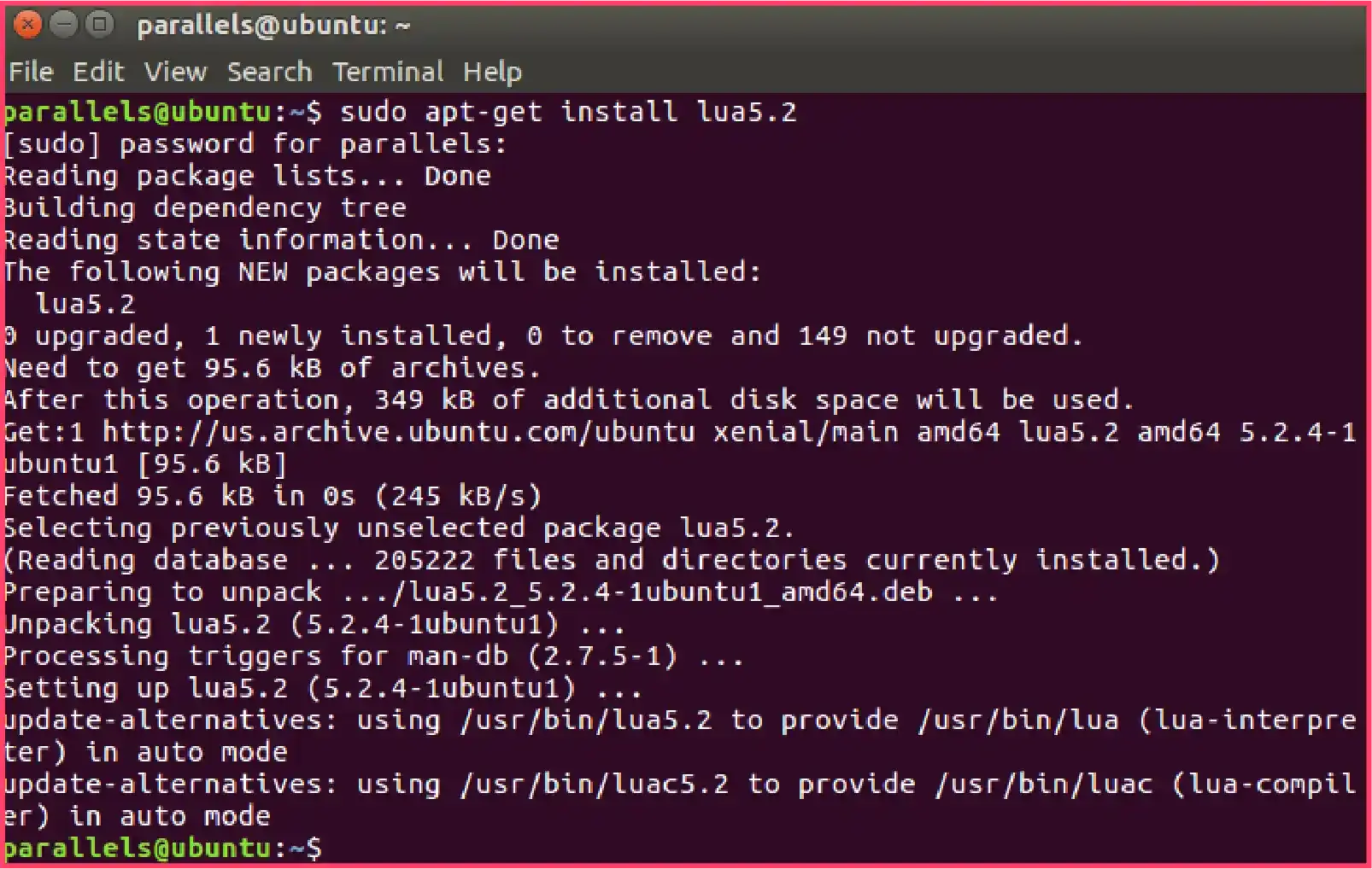 Download Lua on Linux