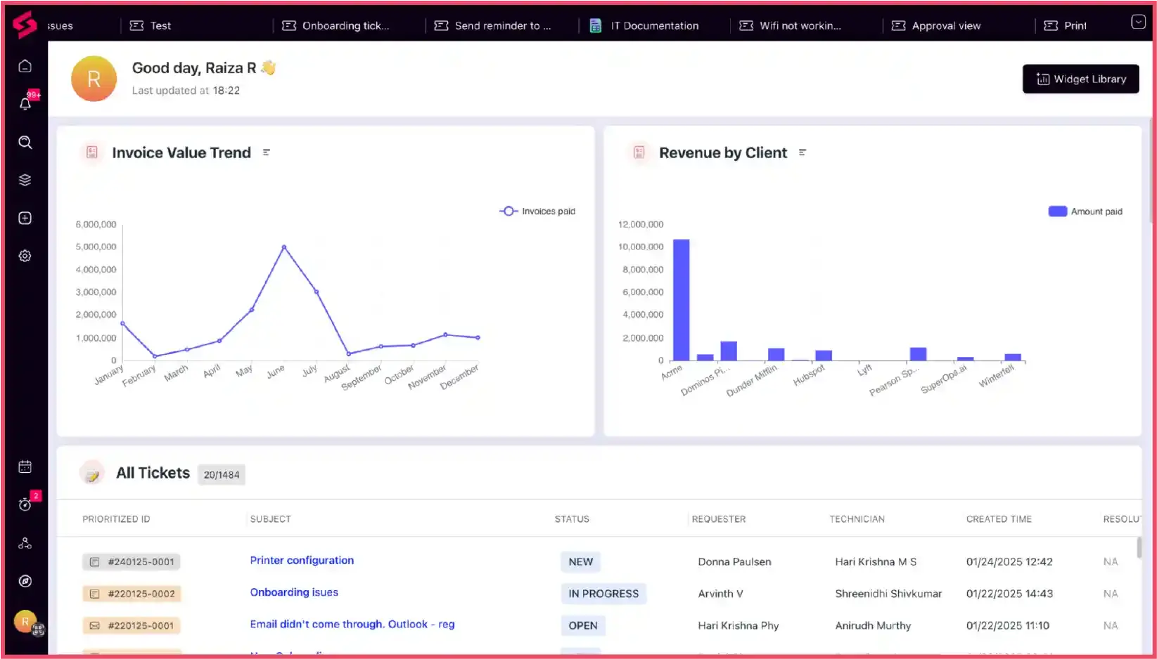 SuperOps as PSA software