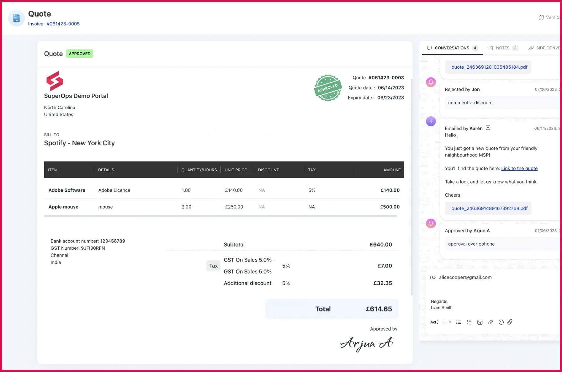 SuperOps client management suite
