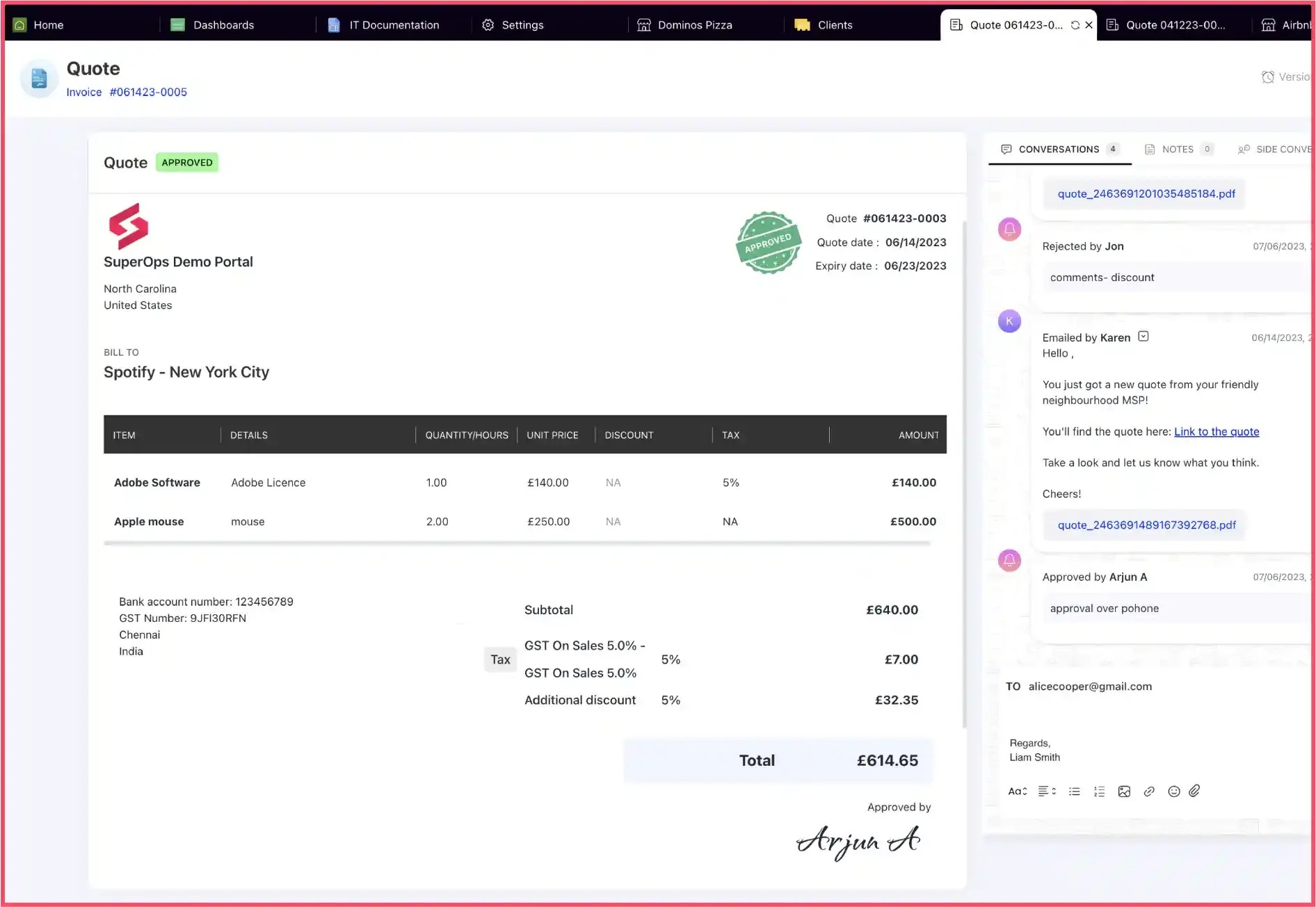 SuperOps client management suite
