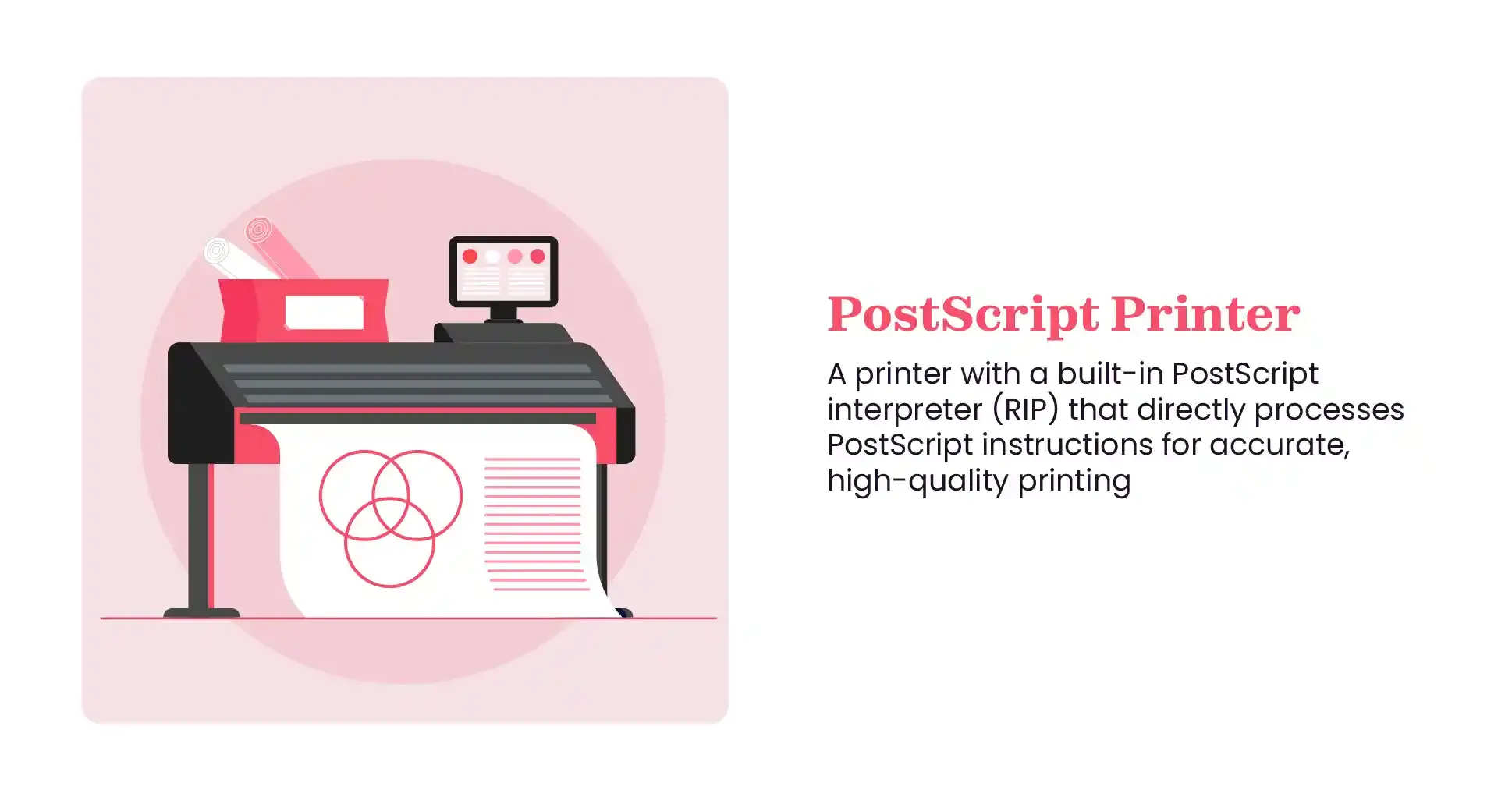 PostScript printer meaning