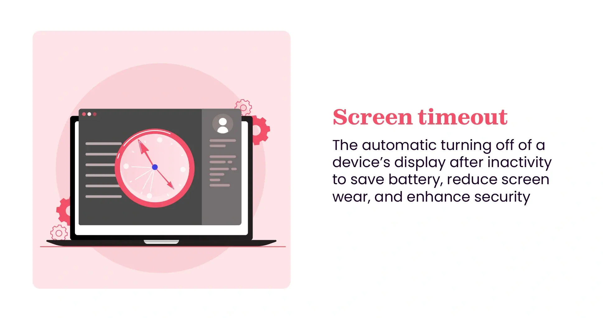 Meaning of screen time out