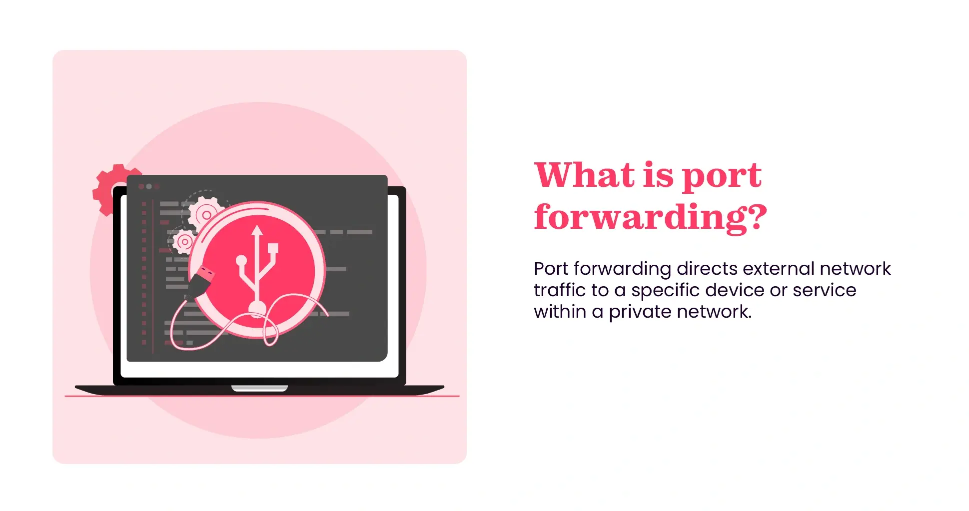Meaning of port forwarding