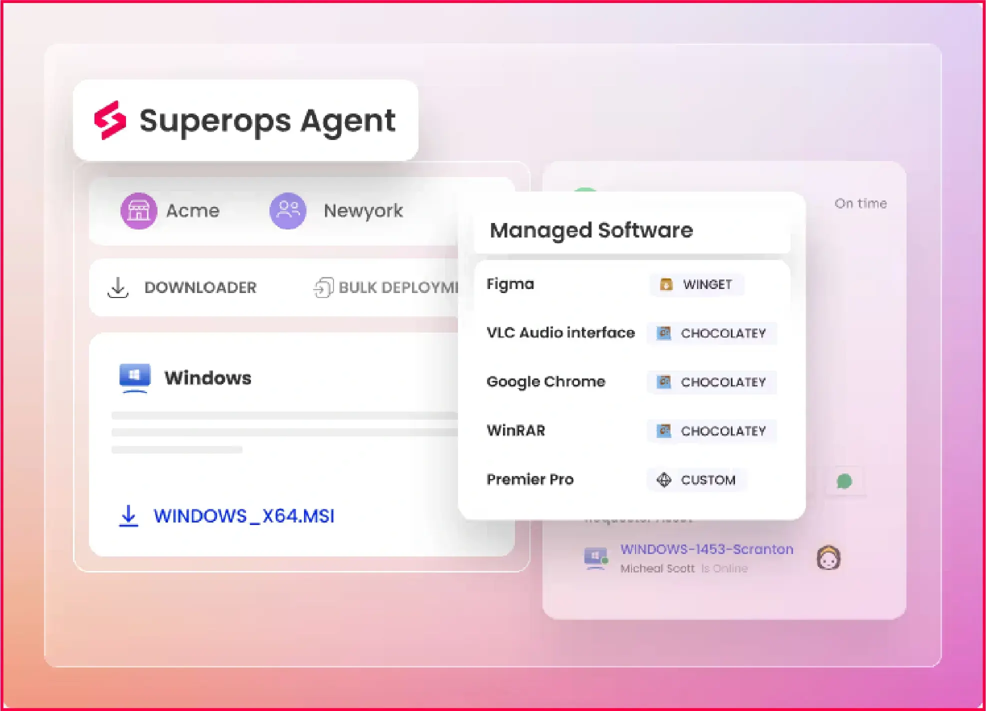 Asset management on SuperOps