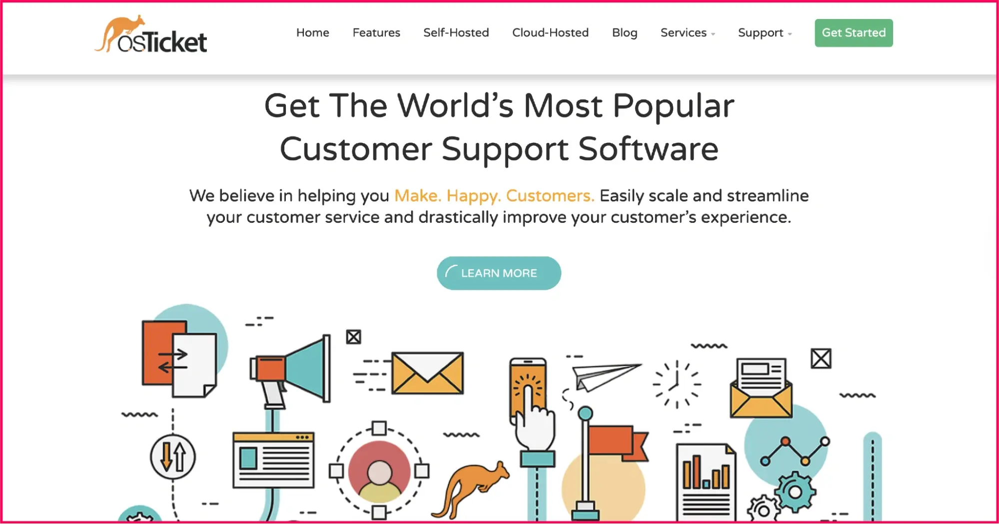 OSticket is an open source IT ticketing system