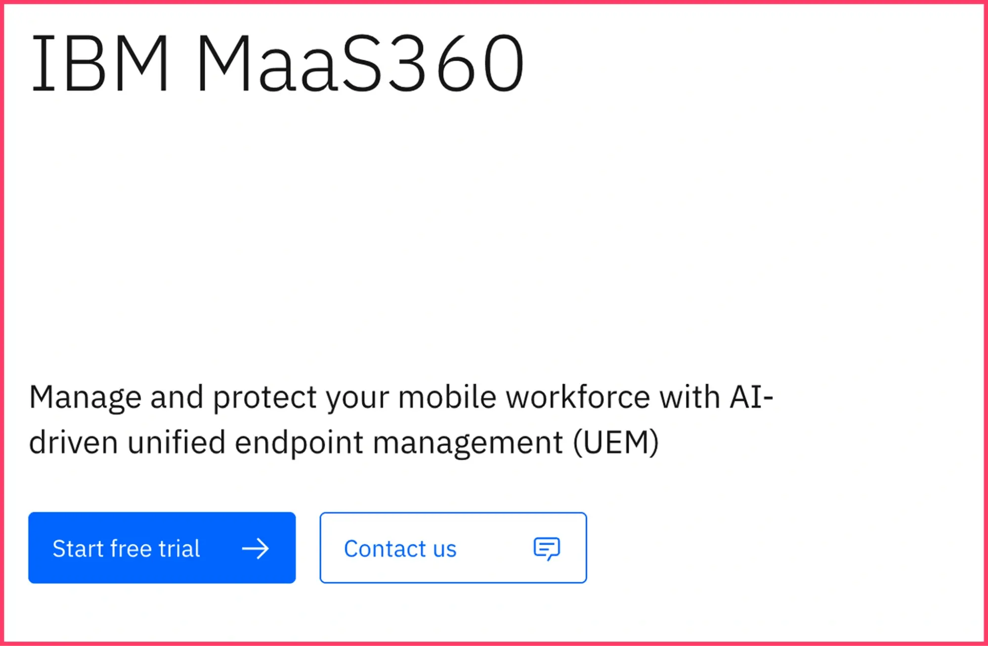 IBM MaaS360