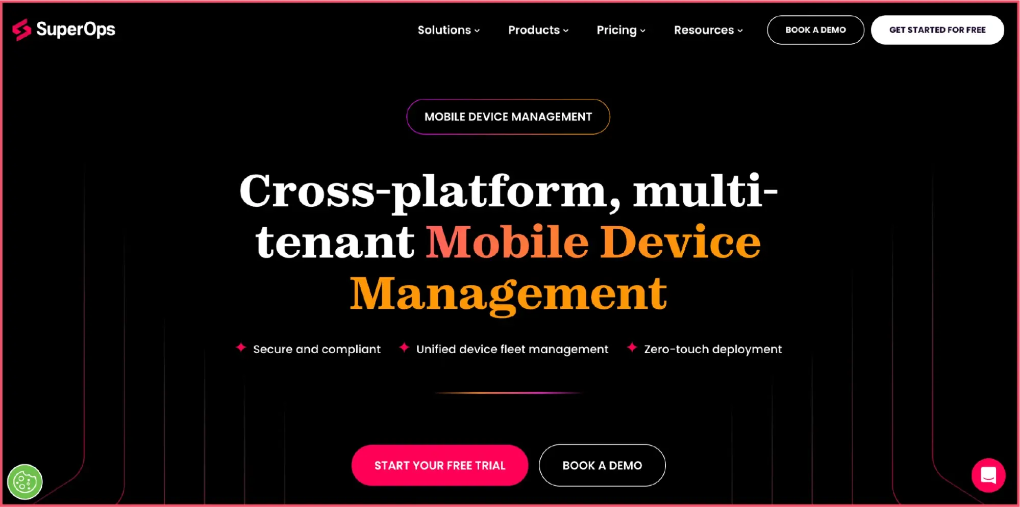SuperOps Apple MDM servers for iOS, MacOS