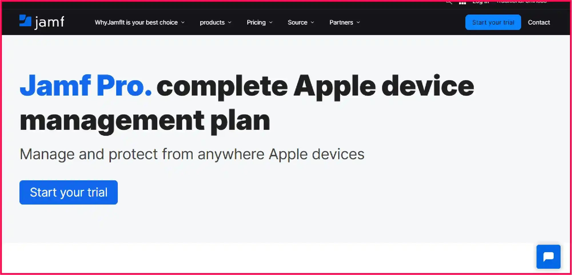 Jamf Pro Apple MDM webpage