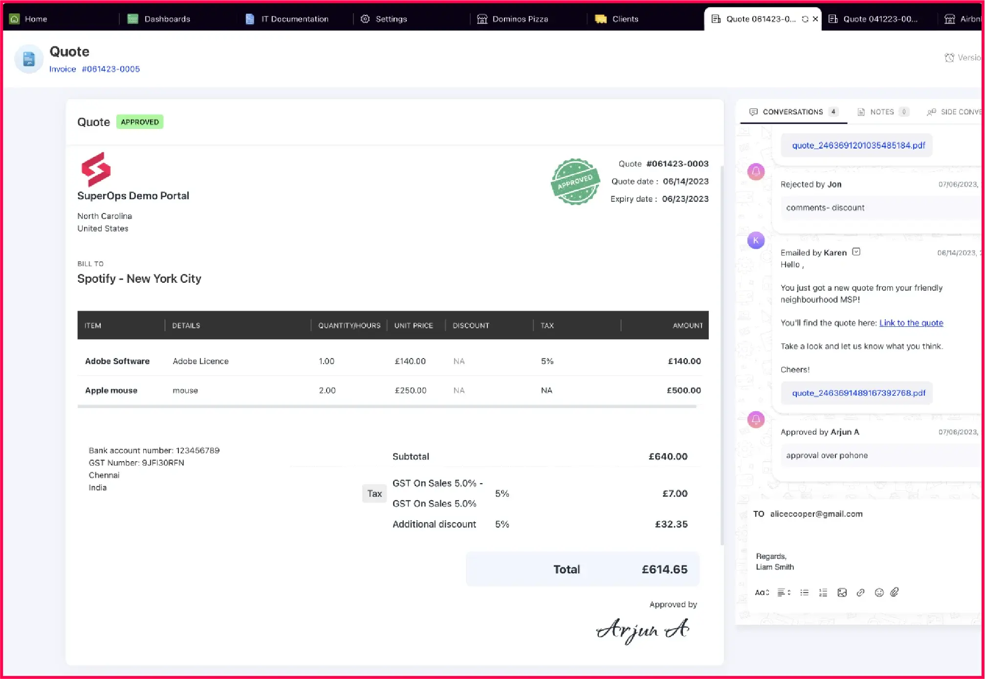 SuperOps client management suite