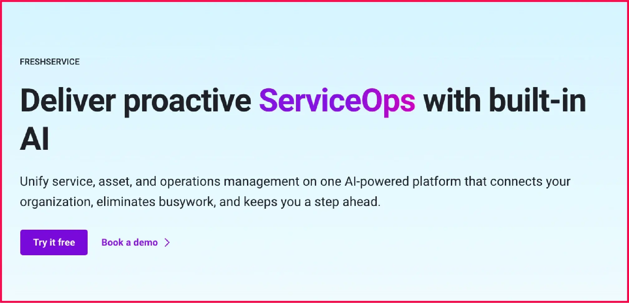 An ITSM platform for IT teams that need structured service management workflows