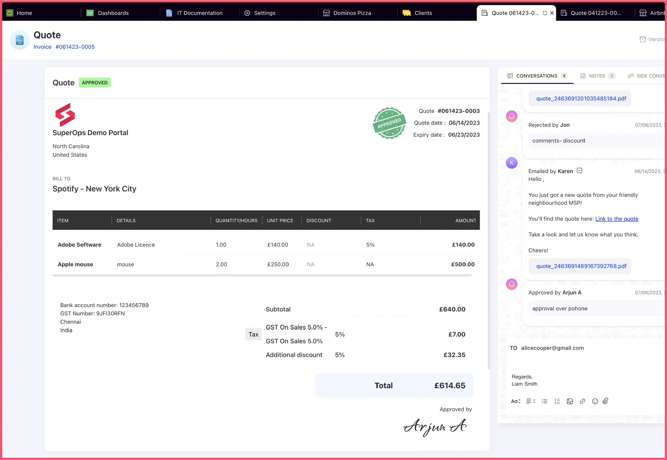 SuperOps client management suite