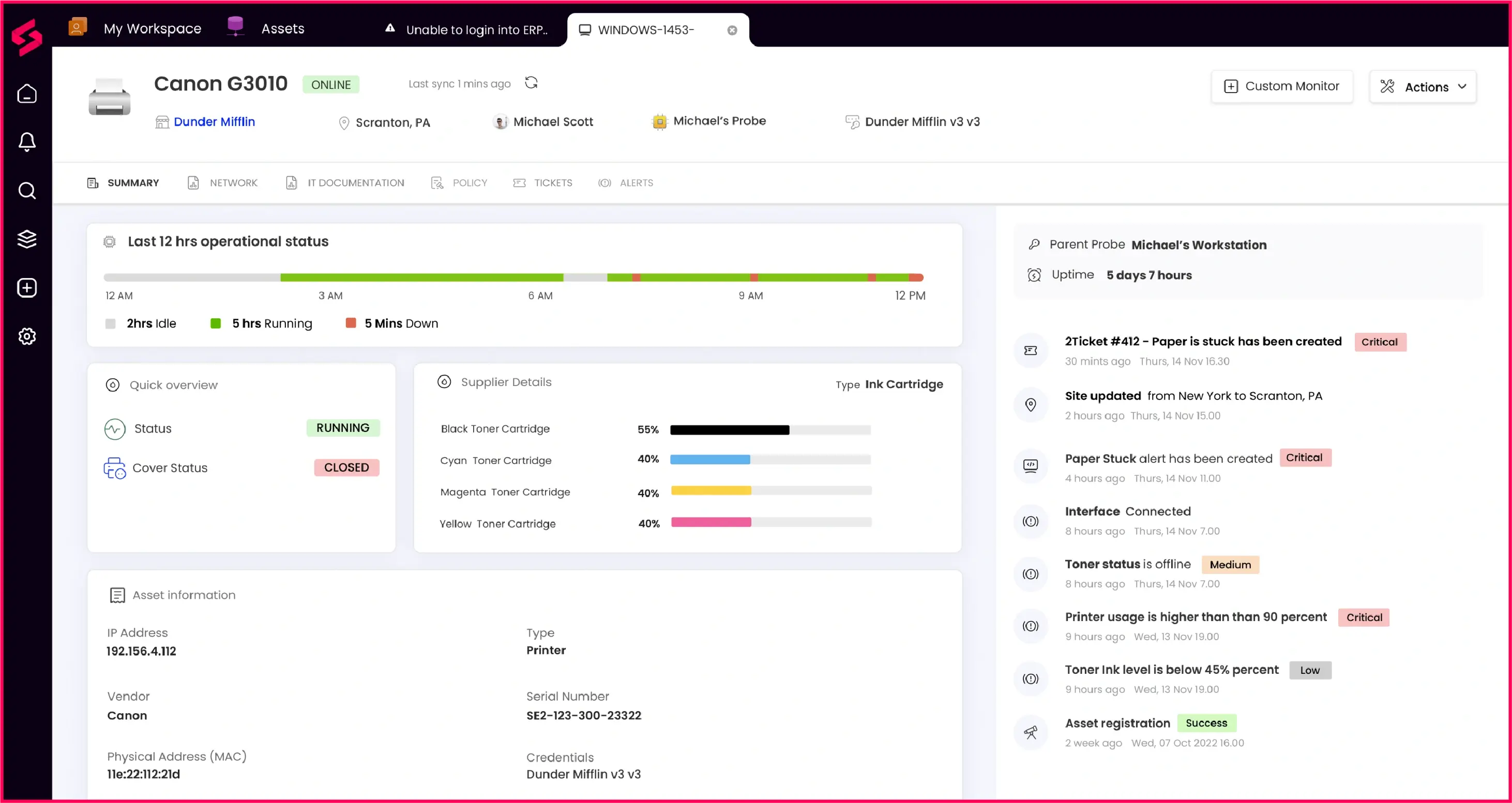 SuperOps as network monitoring software