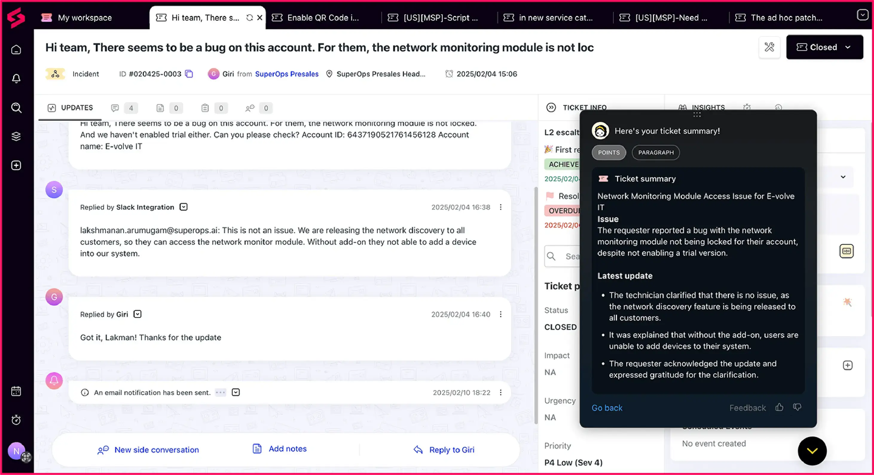SuperOps’s Monica AI for enhancing efficiency