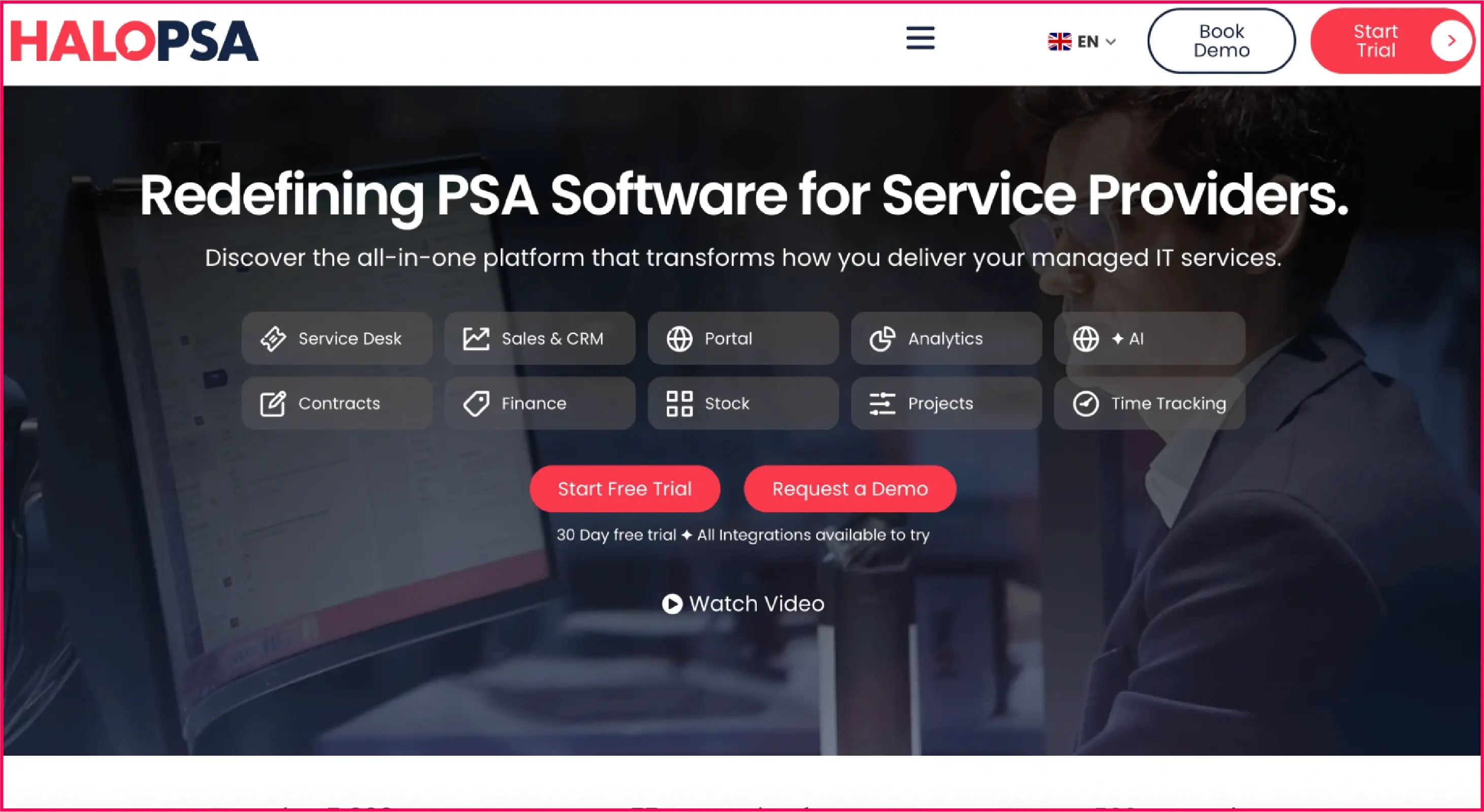 halopsa website homepage