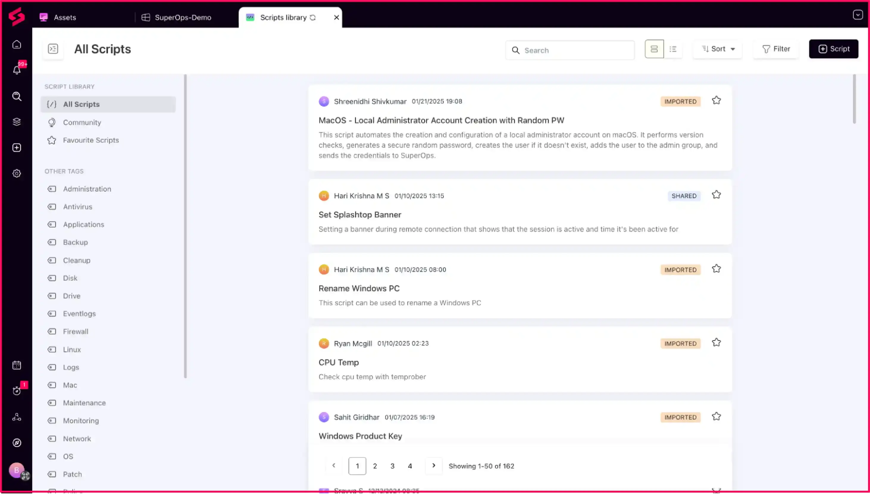 Community-powered scripting with SuperOps