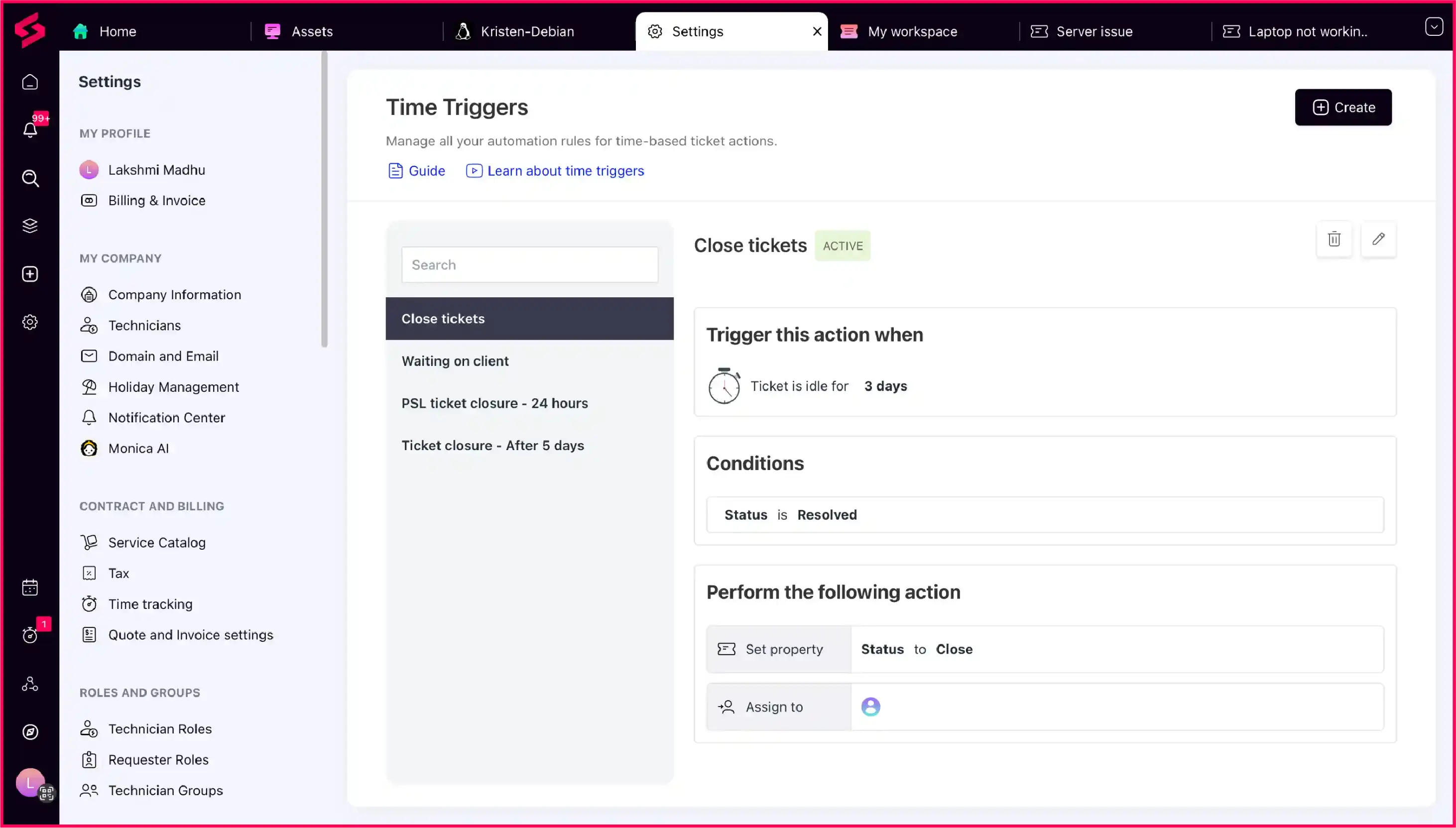 Automate routine workflows with SuperOps