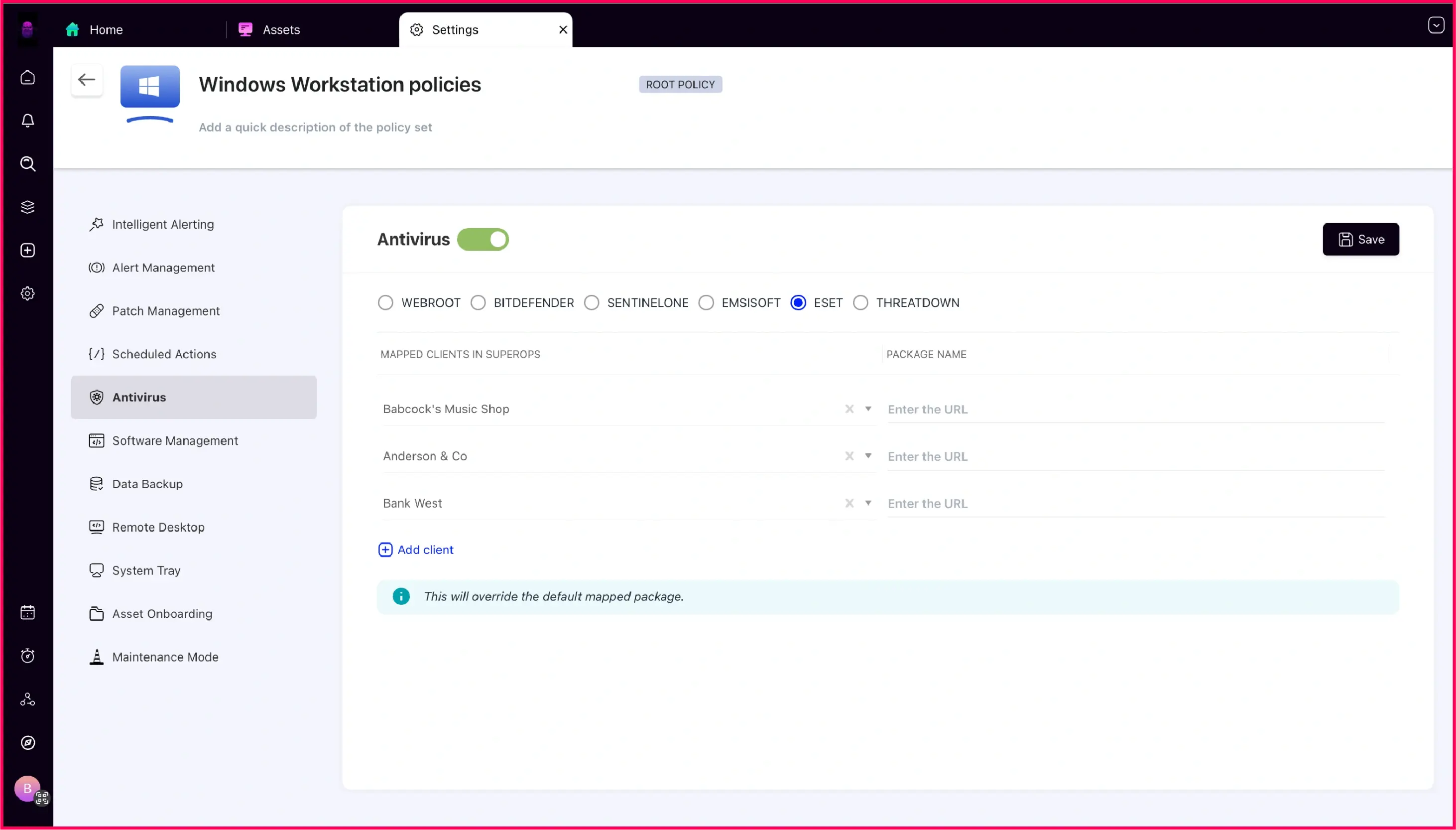 SuperOps as endpoint security software