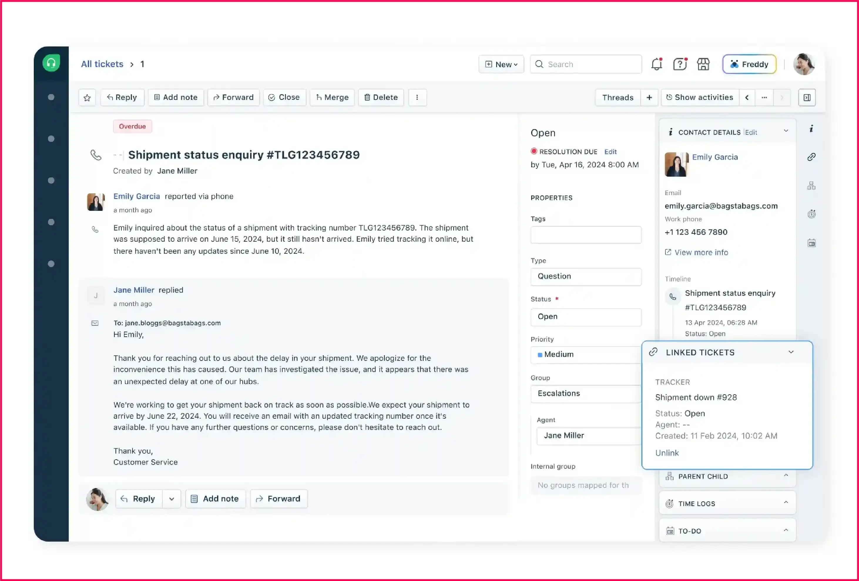 Freshdesk IT ticketing system