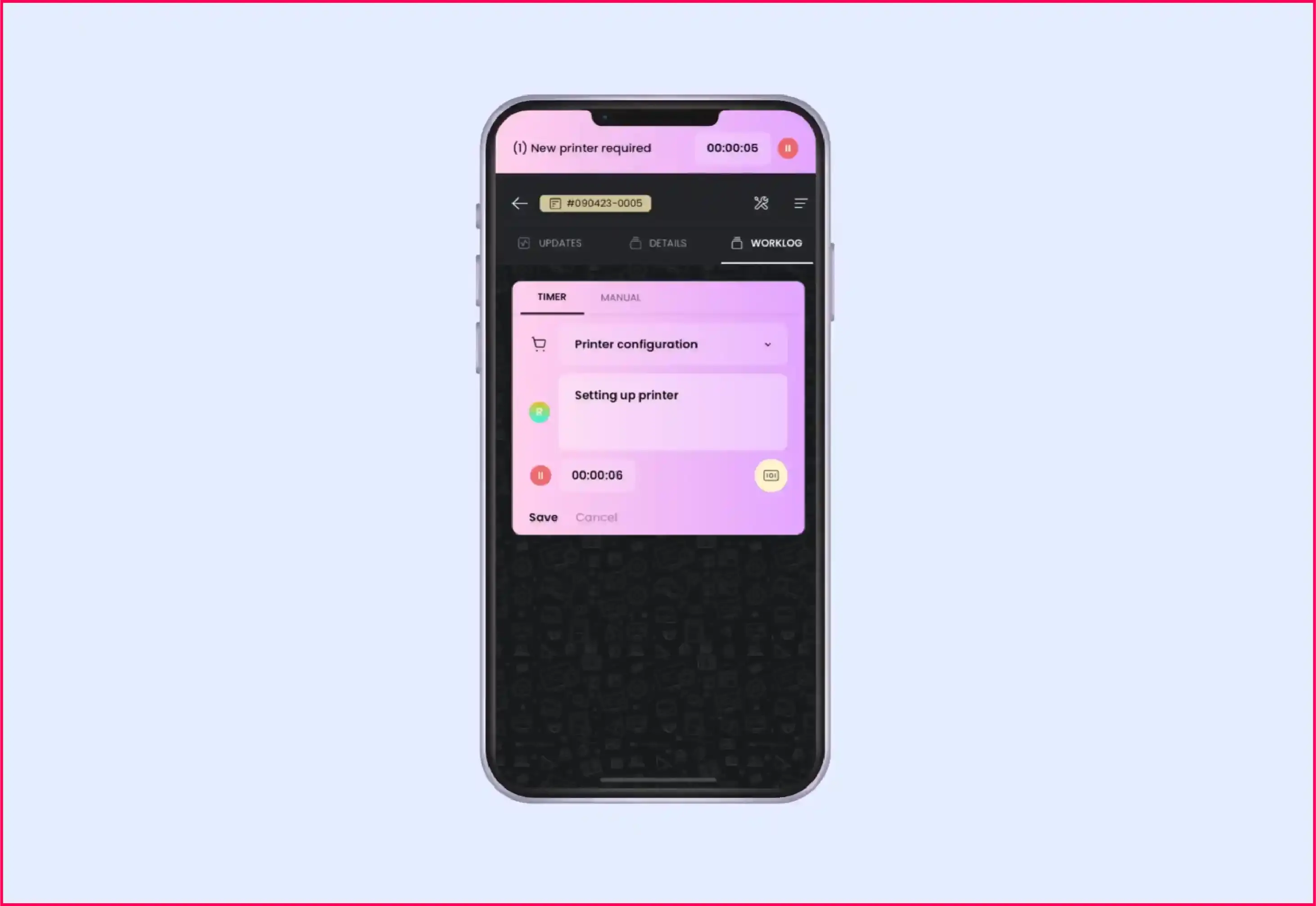 Track every hour with SuperOps