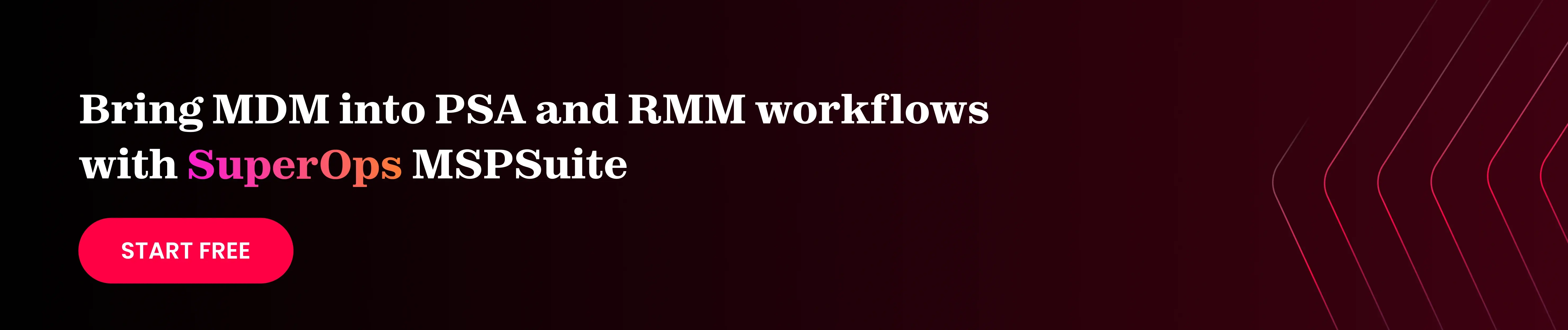 SuperOps MSPSuite connects MDM with PSA and RMM workflows