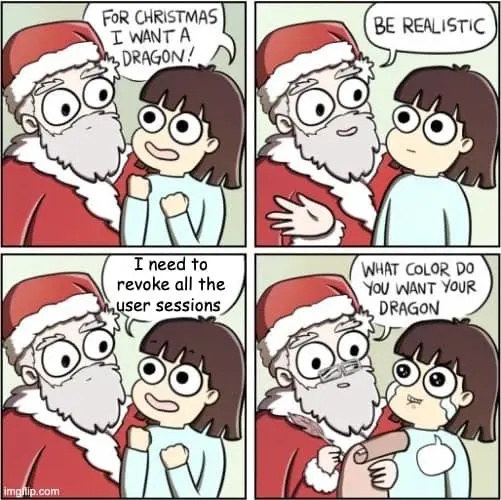 Session based authentication meme